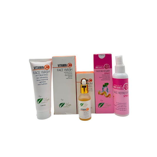 Viya Vitamin C Skincare Pack | Serum, Face Wash & Refresher Spray for Radiant Glow