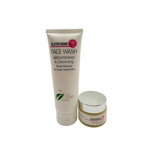 Viya Glutathione Face Wash & Cream | Brightening, Hydrating & Skincare Duo