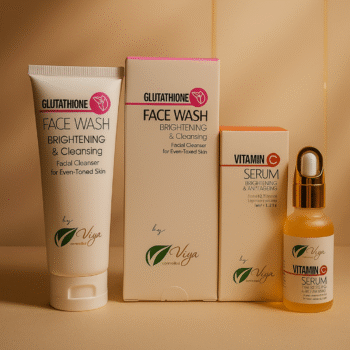 Viya Glutathione Face Wash & Vitamin C Serum | Brightening, Hydrating & Glow Duo