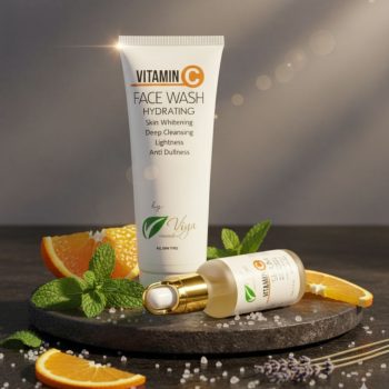 Vitamin C Face Wash & Serum  Skin Whitening, Brightening & Glow